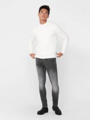 ONLY & SONS Dżinsy "Loom" - Slim fit - w kolorze szarym rozmiar: W31/L34. Szare jeansy męskie Only & Sons. Za 70.24 zł.