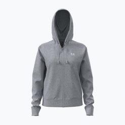Bluza damska Under Armour Rival Fleece Crew. Szare bluzy bez kaptura damskie Under Armour. Za 189.99 zł.
