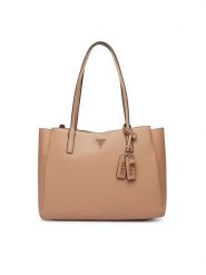 Guess Torebka Noelle II HWZG96 72260 Beżowy. Brązowe torebki klasyczne damskie Guess, z aplikacjami, ze skóry, bez dodatków. Za 634.99 zł.
