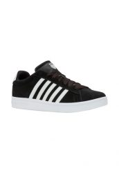 Buty K-Swiss COURT TIEBRK II SDE (09492-013-M). Białe buty trekkingowe męskie K-Swiss, z zamszu, bez zapięcia, na fitness i siłownię. Za 169.00 zł.