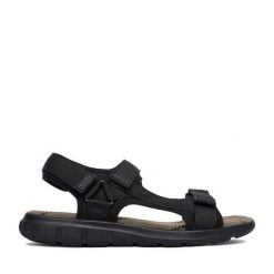 Sandały Nautica. Czarne sandały męskie Nautica, bez zapięcia. Za 129.99 zł.