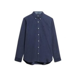 Koszula Superdry. Niebieskie koszule męskie Superdry., l, bez wzorów, ze sztruksu, bez kołnierzyka, bez ramiączek. Za 326.25 zł.