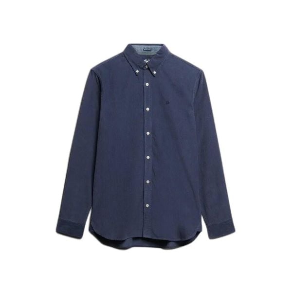 Koszula Superdry. Niebieskie koszule męskie Superdry., l, bez wzorów, ze sztruksu, bez kołnierzyka, bez ramiączek. Za 326.25 zł.