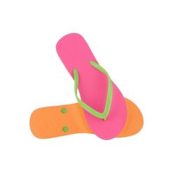 Japonki basenowe damskie aqua-sport fluo. Brązowe klapki damskie AQUA-SPORT, bez wzorów, bez obcasa. Za 20.00 zł.