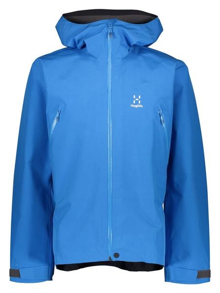Haglöfs Kurtka funkcyjna "Hardshell GTX" w kolorze niebieskim rozmiar: M. Niebieskie kurtki outdoor męskie Haglöfs, m, bez wzorów, z gore-texu, bez kaptura. Za 461.21 zł.