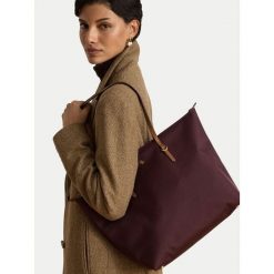 Torebka LAUREN RALPH LAUREN. Czerwone torebki klasyczne damskie Lauren Ralph Lauren, bez wzorów, bez dodatków. Za 799.99 zł.