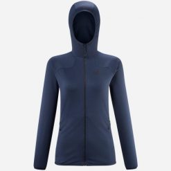 Bluza turystyczna polarowa damska Millet Lokka Hoodie Iii W. Niebieskie bluzy bez kaptura damskie Millet, l, z polaru. W wyprzedaży za 345.55 zł.