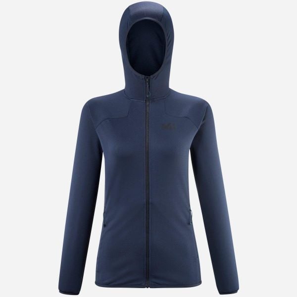 Bluza turystyczna polarowa damska Millet Lokka Hoodie Iii W. Niebieskie bluzy bez kaptura damskie Millet, l, z polaru. W wyprzedaży za 353.10 zł.