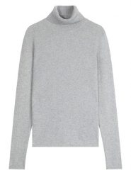 Perfect Cashmere Kaszmirowy golf "Bise" w kolorze szarym rozmiar: XL. Szare golfy damskie Perfect Cashmere, xl, bez wzorów, z kaszmiru, bez ramiączek. Za 347.99 zł.