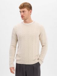 JOOP! sweter z dzianiny z domieszką kaszmiru Mężczyźni biały, XXL. Białe swetry męskie Joop!, m, bez wzorów, z dzianiny, bez kołnierzyka. Za 899.95 zł.