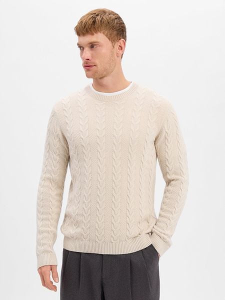 JOOP! sweter z dzianiny z domieszką kaszmiru Mężczyźni biały, XXL. Białe swetry męskie Joop!, m, bez wzorów, z dzianiny, bez kołnierzyka. Za 899.95 zł.