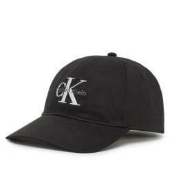 Czapka z daszkiem Calvin Klein Jeans. Czarne czapki męskie Calvin Klein Jeans, bez wzorów, z jeansu. Za 119.99 zł.