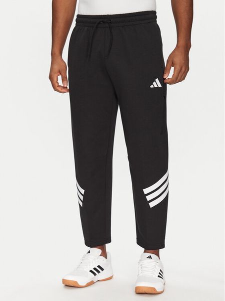 Adidas Spodnie dresowe Future Icons 3-Stripes JD4889 Czarny Loose Fit. Czarne spodnie dresowe męskie Adidas, bez wzorów, z bawełny. Za 229.99 zł.