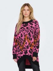 ONLY Sweter w kolorze różowym rozmiar: S. Różowe swetry klasyczne damskie Only, s, bez kołnierzyka. Za 79.21 zł.