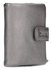 Zwei Portfel w kolorze srebrnym - 10 x 13 x 3 cm rozmiar: onesize. Szare portfele damskie Zwei, bez wzorów, z materiału. Za 150.02 zł.