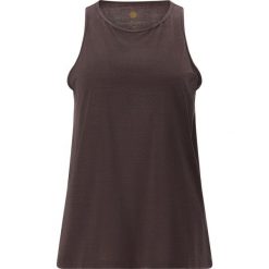 Damski tank top Athlecia Mota. Brązowe topy damskie Endurance, bez wzorów, bez ramiączek. Za 122.50 zł.
