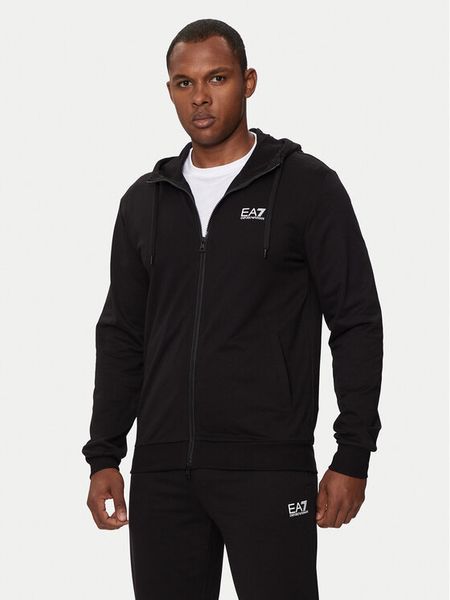 EA7 Emporio Armani Bluza 8NPM33 PJVRZ 1200 Czarny Regular Fit. Czarne bluzy bez kaptura męskie EA7 Emporio Armani, m, z bawełny. Za 469.99 zł.