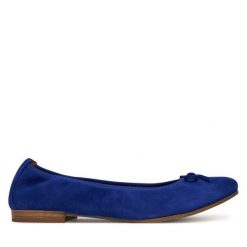 Baleriny Tamaris. Niebieskie baleriny damskie Tamaris, bez wzorów, bez obcasa. Za 219.99 zł.