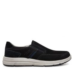 Półbuty Josef Seibel. Czarne półbuty męskie Josef Seibel, bez zapięcia. Za 259.99 zł.