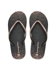 Champion Japonki Sparkling Slide S11688-CHA-KK005 Czarny. Czarne klapki damskie CHAMPION, bez wzorów, z syntetyku, bez obcasa. Za 59.99 zł.