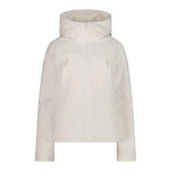 Damska kurtka z kapturem CMP. Białe kurtki damskie CMP, bez wzorów, z kapturem. Za 675.50 zł.