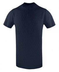 Dzianinowa, Męska Koszulka Polo - Brave Soul - Granatowa. Niebieskie koszulki polo męskie Brave Soul, na lato, l, bez wzorów, z dzianiny, bez ramiączek. Za 129.00 zł.