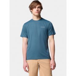 T-shirt Męski Columbia Tech Trail Utility. Niebieskie t-shirty męskie Columbia, m, bez wzorów, bez kołnierzyka. Za 219.00 zł.