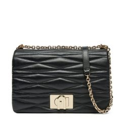 Torebka Furla. Czarne torebki klasyczne damskie Furla, bez wzorów, wizytowe, bez kołnierzyka, bez ramiączek. Za 1,399.00 zł.