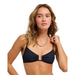 Stanik bikini typu bralette dla Kobiety ROXY LOVE Czarny. Szare bikini damskie Roxy, bez wzorów. Za 169.99 zł.