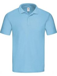 Fruit Of The Loom - klasyczna koszulka polo dla dorosłych, niebieski Cielo. Białe koszulki polo męskie Fruit of the Loom, s, bez wzorów, bez ramiączek. Za 138.99 zł.