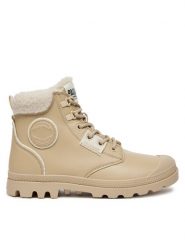 Palladium Trapery 94380-235-M Beżowy. Brązowe trapery damskie Palladium, ze skóry, bez obcasa. Za 499.99 zł.