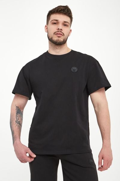 T-shirt męski z logo PLEIN SPORT. T-shirty męskie Plein Sport, m, bez wzorów, bez kołnierzyka. Za 389.00 zł.