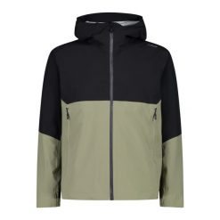 Kurtka przeciwdeszczowa męska CMP. Zielone kurtki męskie CMP, m, bez wzorów, sportowe, bez kaptura. Za 299.99 zł.