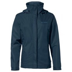 Kurtka przeciwdeszczowa damska Vaude Escape Light Jacket. Niebieskie kurtki damskie Vaude, na wiosnę, bez wzorów, z materiału, bez kaptura. Za 505.95 zł.