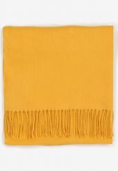 Żółty Szalik Inglidyr. Żółte szaliki i kominy damskie Born2be, bez wzorów. Za 34.99 zł.