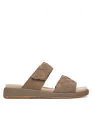 Caprice Klapki 9-27204-44 Brązowy. Brązowe klapki damskie Caprice, bez wzorów, ze skóry, bez obcasa. Za 135.99 zł.