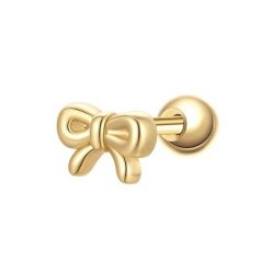 Glanzstücke München Piercing Schleife z srebra próby 925 w kolorze zlotym Kolczyki 1 ct Damski. Żółte kolczyki damskie Glanzstücke München, pozłacane. Za 110.49 zł.