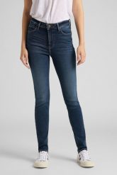 LEE SCARLETT HIGH DAMSKIE SPODNIE JEANSOWE DARK DE NIRO L626DTBS 112114151. Spodnie materiałowe damskie Lee, bez wzorów, z jeansu. Za 199.99 zł.