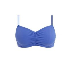 Damski top do kostiumu kąpielowego Freya Jewel cove. Niebieskie topy sportowe damskie FREYA, na jesień, bez wzorów, bez ramiączek. Za 271.50 zł.