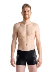 Arena Kąpielówki w kolorze czarno-białym rozmiar: 4. Białe kąpielówki męskie Arena, bez wzorów, z materiału. Za 56.66 zł.