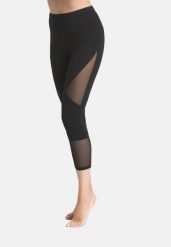 Legginsy na fitness damskie Teyli Tina 7/8. Czarne legginsy damskie Teyli, s, bez wzorów, z bawełny. Za 129.95 zł.