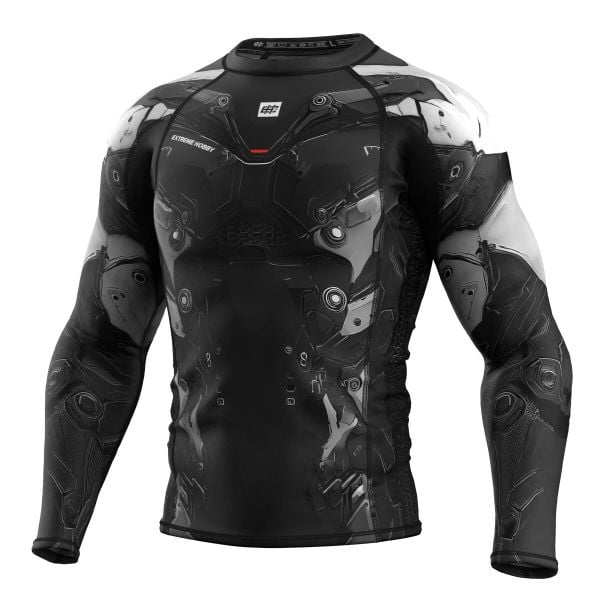 Koszulka sportowa męska Rashguard do MMA EXTREME HOBBY IRON FORCE. Białe bielizna termoaktywna męska EXTREME HOBBY, m, z bawełny, bez ramiączek, na fitness i siłownię. Za 209.00 zł.