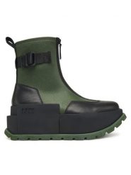 United Nude Botki Roko Bootie II 1077790454 Zielony. Zielone botki damskie United Nude, z materiału, bez obcasa, na koturnie, bez zapięcia. Za 1,339.00 zł.