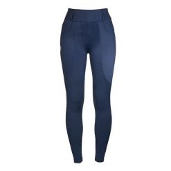 Damskie legginsy jeździeckie z pełną przyczepnością Equestrian Stockholm Jump Su. Niebieskie legginsy damskie EQUESTRIAN STOCKHOLM, l, bez wzorów, z tkaniny. Za 704.60 zł.