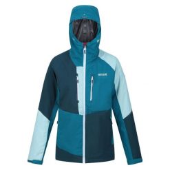 Kurtka trekkingowa wodoodporna 3 w 1 damska Regatta Carletta VIII LED. Niebieskie kurtki damskie Regatta, m, bez wzorów, bez kaptura. Za 364.60 zł.