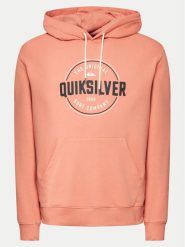Quiksilver Bluza Circle Up Hoodie EQYSF03151 Pomarańczowy Regular Fit. Brązowe bluzy bez kaptura męskie Quiksilver, m, z bawełny. Za 139.99 zł.