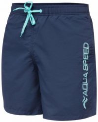 Spodenki kąpielowe męskie Aqua Speed Owen. Niebieskie kąpielówki męskie Aqua-Speed, m, bez wzorów, z gumy, do pływania. Za 79.99 zł.