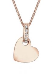 Elli DIAMONDS Damski wisiorek Serce Miłość Klasyczny z diamentem (0.05 ct.) w srebrze 925 Sterling Silver Naszyjniki 1 ct. Szare naszyjniki damskie Elli DIAMONDS, srebrne. Za 353.99 zł.