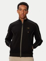Aeronautica Militare Bluza 262FE2138UF00691 Czarny Regular Fit. Czarne bluzy bez kaptura męskie AERONAUTICA MILITARE, l, z wiskozy. Za 714.99 zł.