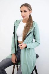 Bluza sukienkowa z kapturem ciemny miętowy. Zielone bluzy z kapturem damskie KESI, l, z bawełny. Za 234.40 zł.